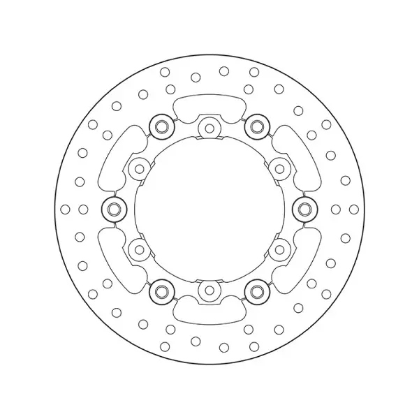Disque de frein BREMBO Oro semi-flottant - 78B408A9
