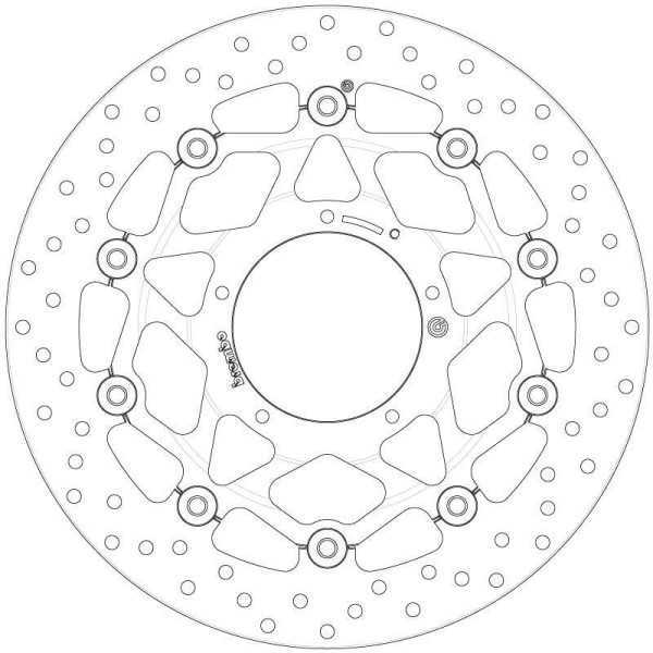Disque de frein BREMBO Oro flottant - 78B408B7