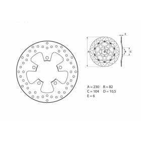 Disque de frein BREMBO Oro fixe - 68B40761