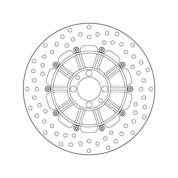 Disque de frein BREMBO Oro fixe - 68B407D3