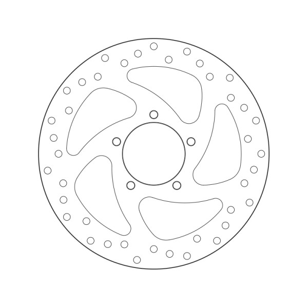 Disque de frein BREMBO Serie Oro rond fixe