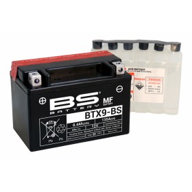 Batterie BS BATTERY Sans entretien avec pack acide - BTX9