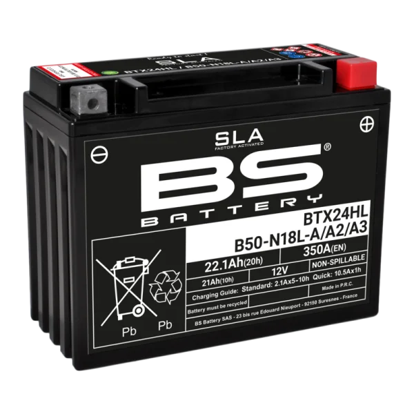 Batterie BS BATTERY SLA sans entretien activé usine - BTX24HL