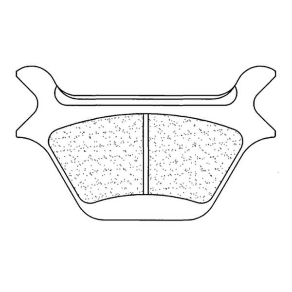 Plaquettes de frein CL BRAKES Racing métal fritté - 2370RX3