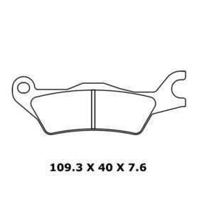 Plaquettes de frein CL BRAKES route métal fritté - 1258A3+