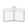 Plaquettes de frein CL BRAKES route métal fritté - 2247S4
