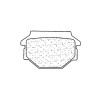 Plaquettes de frein CL BRAKES Scooter métal fritté - 3024SC
