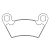 Plaquettes de frein CL BRAKES Quad métal fritté - 1230ATV1
