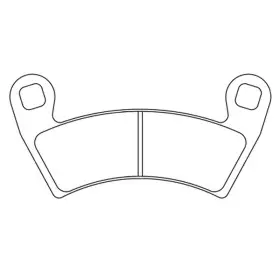 Plaquettes de frein CL BRAKES Quad métal fritté - 1229ATV1