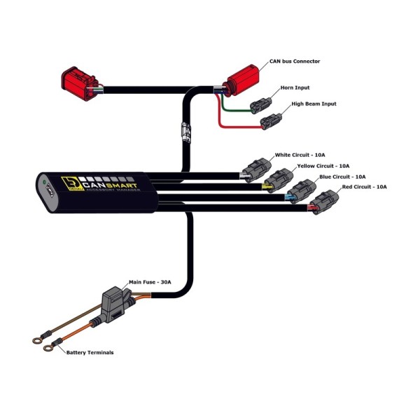 Kit DENALI CANsmart™ DL6 - lentilles ambrées