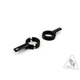 Support éclairage DENALI tubes de fourche Ø39-49mm noir