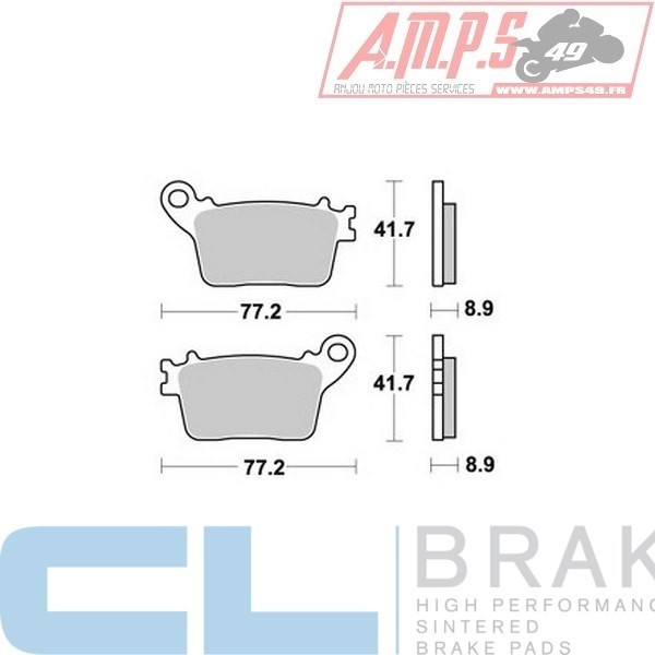 Plaquettes de frein CL BRAKES Usage: Arrière 1174 RX3