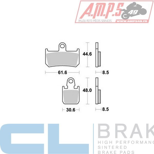 Plaquettes de frein CL BRAKES Usage: Route / Piste 1180 XBK5