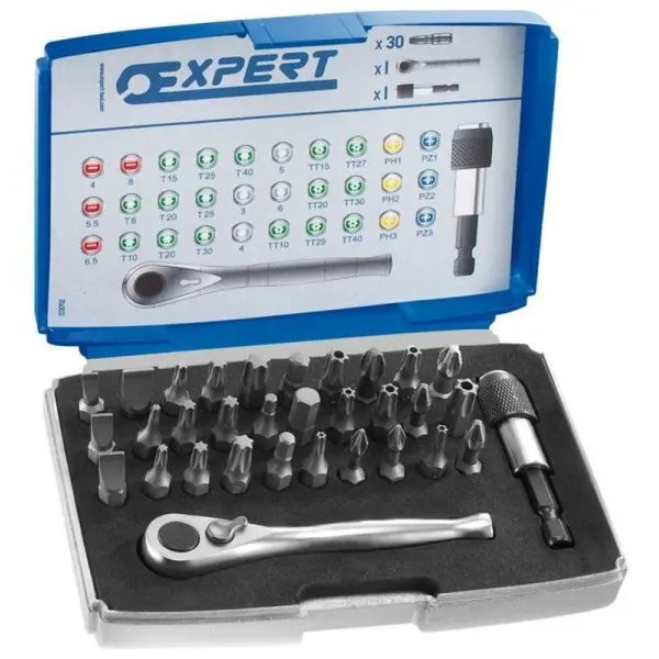 Coffret EXPERT 30 embouts 1/4''