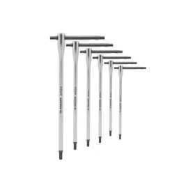 Jeu de 6 clés FACOM en T 6 pans avec barre coulissante