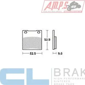 Plaquettes de frein CL BRAKES Usage: Arrière 2282 RX3