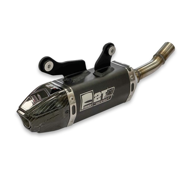 Silencieux FRESCO Carby aluminium noir/casquette carbone