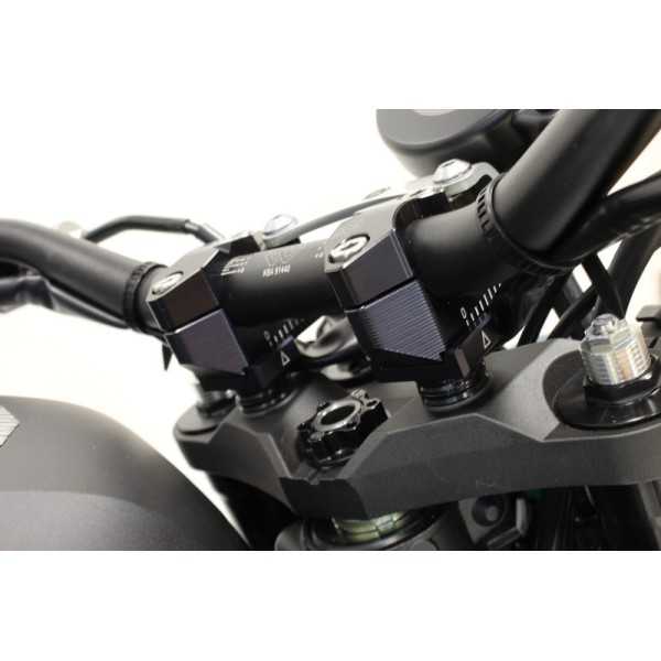 Pontets de guidon GILLES TOOLING 2DGT réglables noir Honda