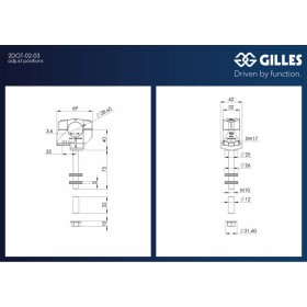 Pontets de guidon GILLES TOOLING 2DGT réglables noir