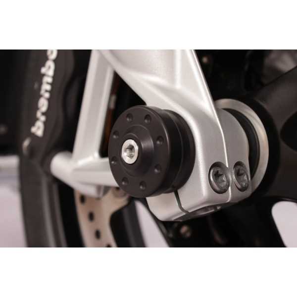 Protections fourche et bras oscillant (axe de roue) GILLES TOOLING GTA noir Ducati Scramber 800