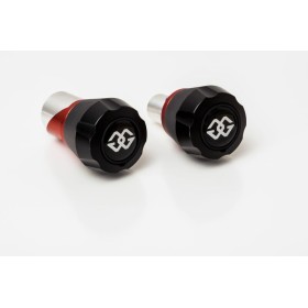 Protections fourche et bras oscillant (axe de roue) GILLES TOOLING GTA noir/rouge Suzuki GSF1250 Bandit