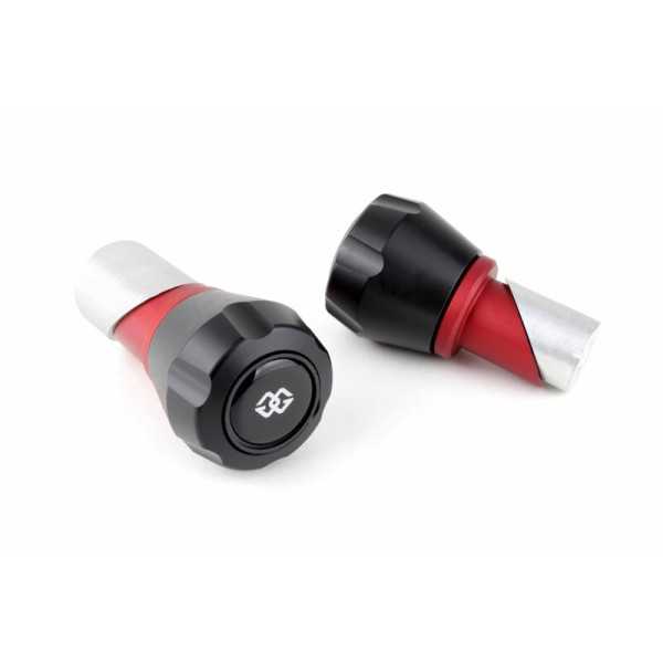 Protections fourche et bras oscillant (axe de roue) GILLES TOOLING GTA noir/rouge Suzuki GSX-S1000/F