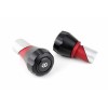 Protections fourche et bras oscillant (axe de roue) GILLES TOOLING GTA noir/rouge Suzuki GSX-S1000/F