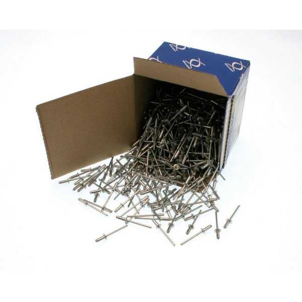 Rivets tête plate HELICOIL 3X6 boîte 500 pcs