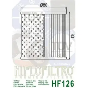 Filtre à huile HIFLOFILTRO - HF126