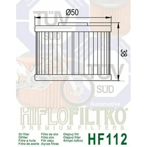 Filtre à huile HIFLOFILTRO - HF112