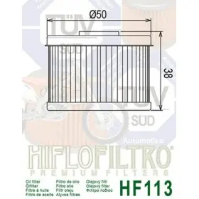 Filtre à huile HIFLOFILTRO - HF113 Honda