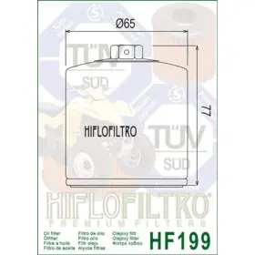Filtre à huile HIFLOFILTRO - HF199