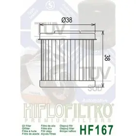 Filtre à huile HIFLOFILTRO - HF167