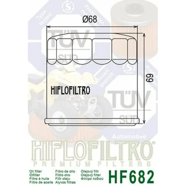 Filtre à huile HIFLOFILTRO - HF682