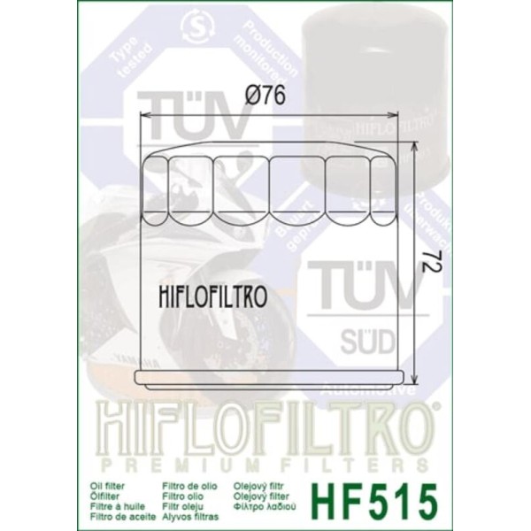 Filtre à huile HIFLOFILTRO - HF515