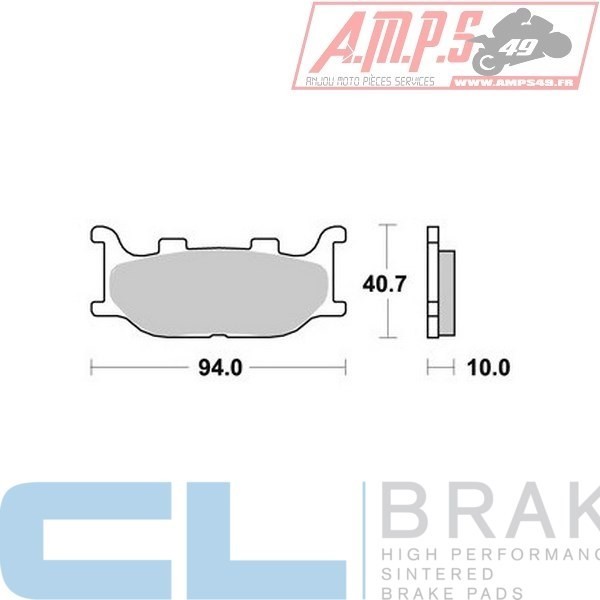 Plaquettes de frein CL BRAKES Usage: Racing Piste 2546 C60