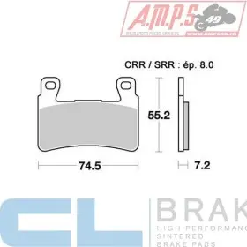 Plaquettes de frein CL BRAKES Usage: Route 2711 A3+
