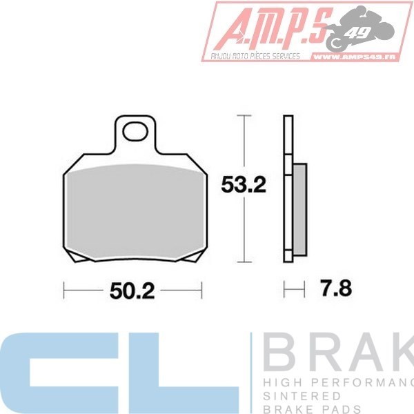 Plaquettes de frein CL BRAKES Usage: Arrière 2827 RX3