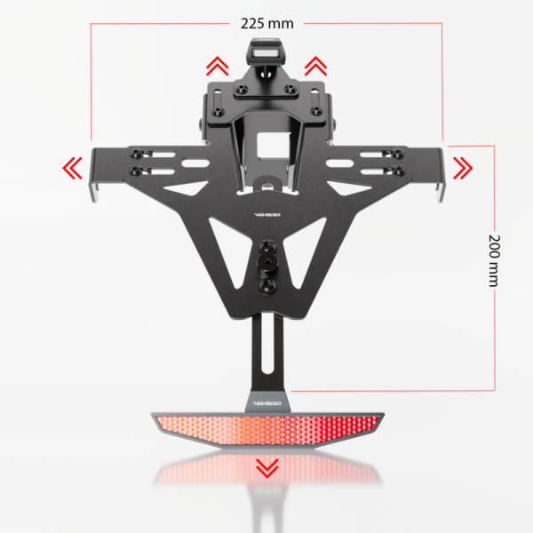 Support de plaque HIGHSIDER Akron-RS Pro - Kawasaki Z750/Z750R/Z1000