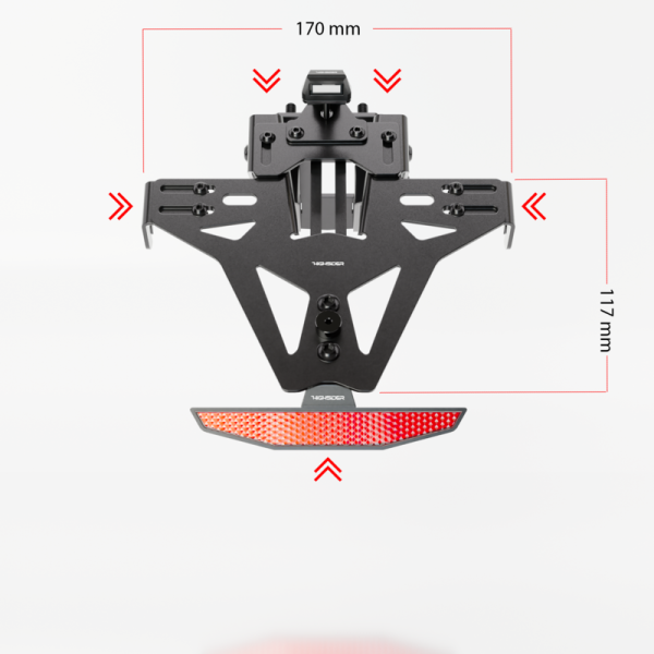 Support de plaque HIGHSIDER Akron-RS Pro - Kawasaki Z750/Z750R/Z1000