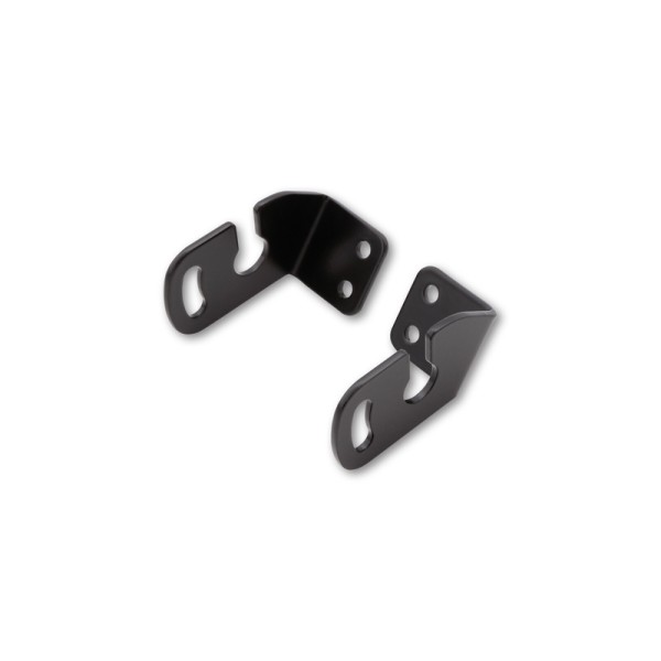 Adaptateurs pour clignotants HIGHSIDER pro modèle d’origine - pour support de plaque Aprilia/BMW/Triumph/Yamaha - noir - la pair