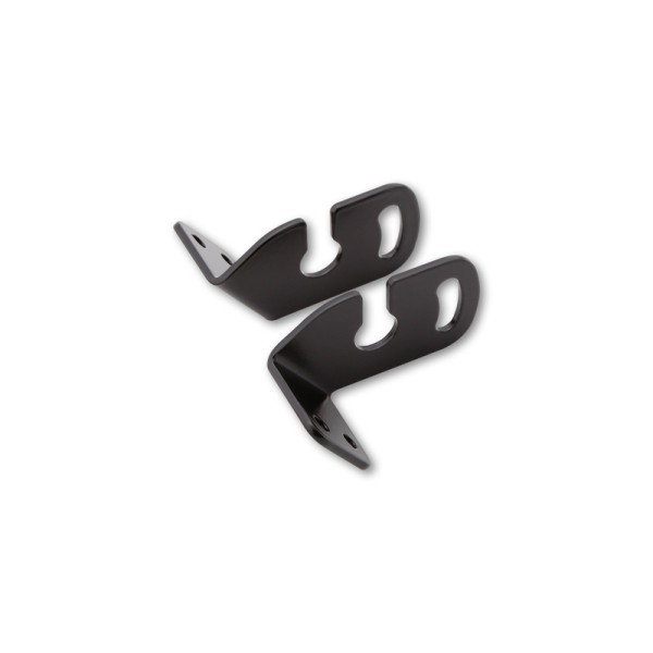 Adaptateurs pour clignotants HIGHSIDER pro modèle d’origine - pour support de plaque Aprilia/BMW/Triumph/Yamaha - noir - la pair