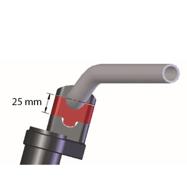 Réhausses de pontet de guidon HIGHSIDER pro 25mm - argent