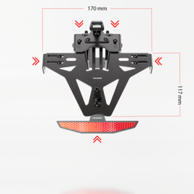 Support de plaque HIGHSIDER pro Akron-RS