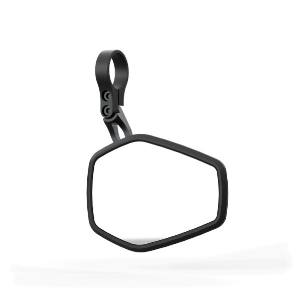 Rétroviseur embout de guidon HIGHSIDER pro Esagano-RS court - noir/argent