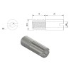 Adaptateur embout de guidon HIGHSIDER BMW RnineT, S 1000 R