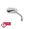 Rétroviseur sur guidon HIGHSIDER smart Agila ovale - côté droit - non homologué E - chromé