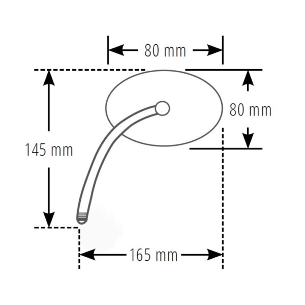 Rétroviseur de guidon HIGHSIDER smart Enduro - noir