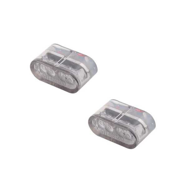 Clignotant LED HIGHSIDER pro Little Star-MX Pro Module homologué - verre fumé - la paire