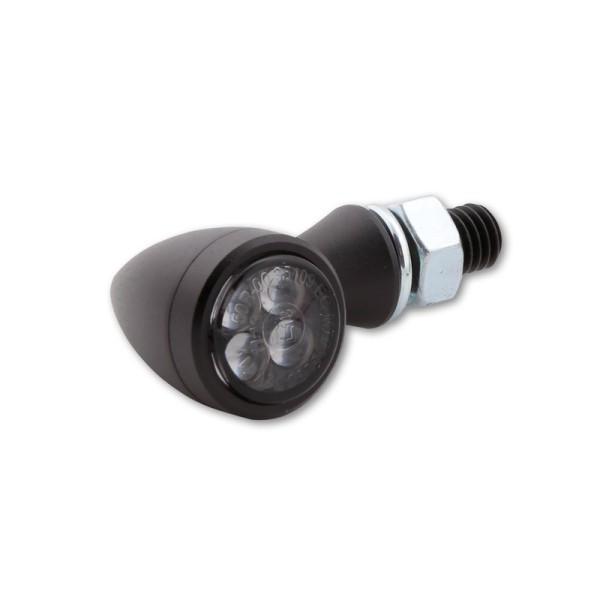 Clignotant LED HIGHSIDER smart Sixteen Bullet homologué - verre fumé - la paire
